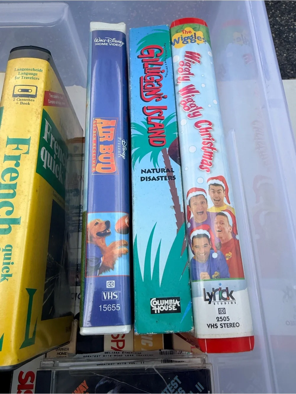 Assorted Movie VHS Collection CDs  & DVD vintage 65 Pieces total